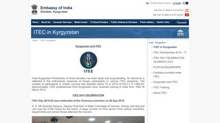 
                            4. ITEC Scholarships for 2018-19 - Welcome to Embassy of India ...