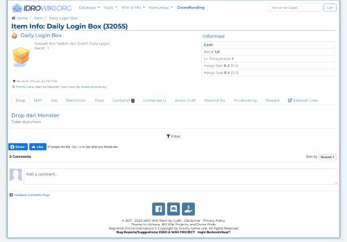 
                            6. Item: Daily Login Box (32055) - idRO Klasik Database