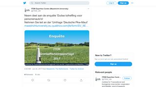 
                            9. ITEM Expertise Centre (Maastricht University) on Twitter: 