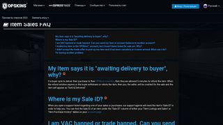 
                            8. Item Sales FAQ - OPSkins