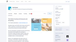 
                            7. itembase Careers, Funding, and Management Team | AngelList