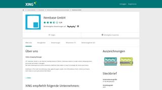 
                            9. Itembase GmbH als Arbeitgeber | XING Unternehmen