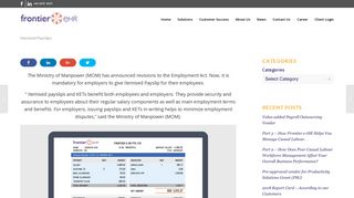 
                            5. Itemised Payslips | Frontier e-HR