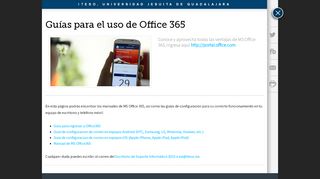 
                            13. ITESO - Guías para el uso de Office 365