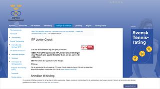 
                            5. ITF Junior Circuit - Svenska Tennisförbundet