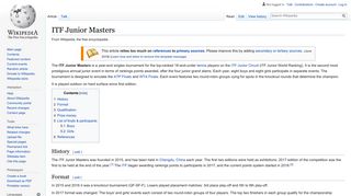 
                            10. ITF Junior Masters - Wikipedia