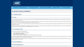 
                            9. ITF Junior Rules | Player Development