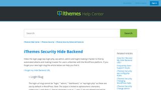 
                            5. iThemes Security Hide Backend – iThemes Help Center