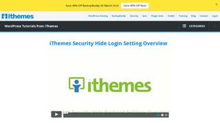 
                            4. iThemes Security Hide Login Setting Overview | iThemes