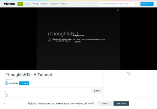 
                            8. iThoughtsHD - A Tutorial on Vimeo