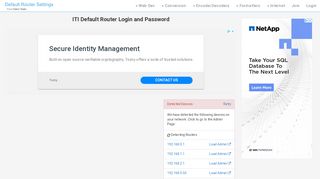 
                            8. ITI Default Router Login and Password - Clean CSS