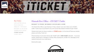 
                            8. iTICKET Outlet Hannah Playhouse - What's on