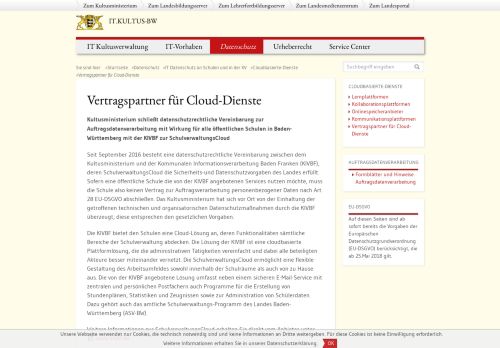 
                            10. IT.KULTUS-BW - Vertragspartner für Cloud-Dienste