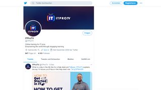 
                            3. ITProTV (@ITProTV) | Twitter