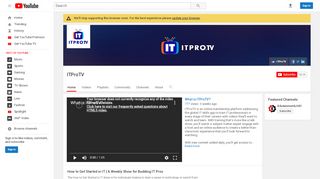
                            2. ITProTV - YouTube