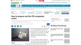 
                            8. ITR filing process: How to prepare and file ITR completely online