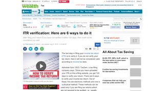 
                            7. ITR verification: Here are 6 ways to do it | Verify Income Tax Return (ITR)