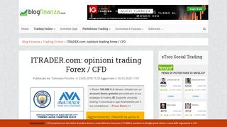 
                            8. iTrader.com Opinioni broker trading Forex / CFD - BlogFinanza.com
