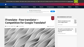 
                            10. iTranslate - free translator - Competition for Google Translate ...