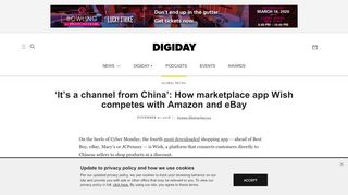 
                            12. 'It's a channel from China': How marketplace app Wish competes with ...