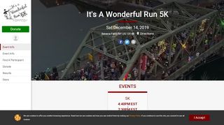 
                            9. It's A Wonderful Run 5K Seneca Falls, NY US 13148 ... - RunSignup