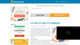 
                            10. It's free! It's fun! It's LiveMocha! | Grammar Newsletter - English ...