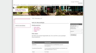 
                            7. ITS-Handbuch: Hilfe für Beschäftigte - Uni Kassel