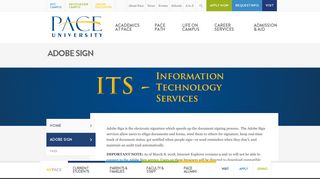 
                            11. ITS | Services and Support | Adobe Sign | PACE UNIVERSITY