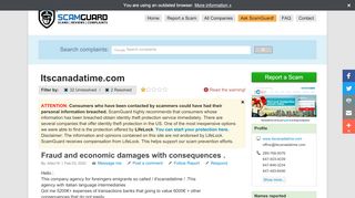 
                            13. Itscanadatime.com | SCAMGUARD™ found 23 complaints