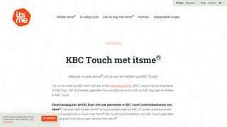 
                            12. itsme®-app | KBC Touch met itsme®