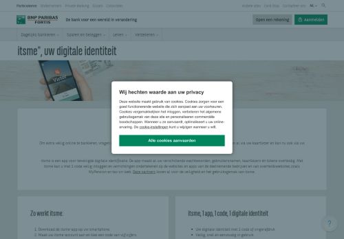 
                            11. Itsme, uw digitale identiteit | BNP Paribas Fortis