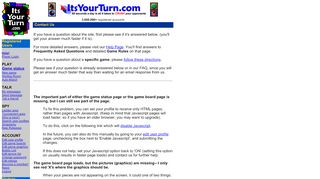 
                            11. ItsYourTurn.com - Answers to Common Problems