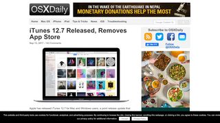 
                            12. iTunes 12.7 Released, Removes App Store - OSXDaily