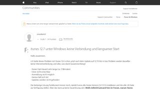 
                            5. itunes 12.7 unter Windows keine Verbindun… - Apple Community