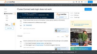 
                            1. iTunes Connect web login does not work - Stack Overflow