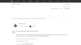 
                            4. iTunes requires login every time - Apple Community