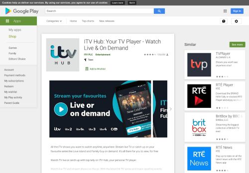 
                            9. ITV Hub - Apps on Google Play