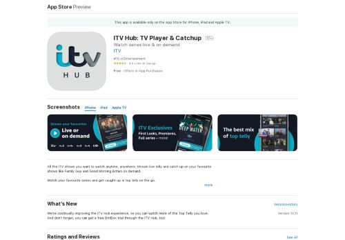 
                            11. ITV Hub on the App Store - iTunes - Apple