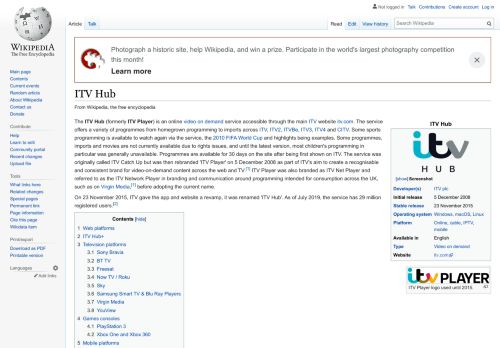 
                            12. ITV Hub - Wikipedia