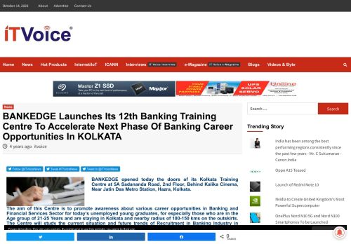 
                            12. ItVoice | Online IT Magazine India » BANKEDGE Launches Its 12th ...