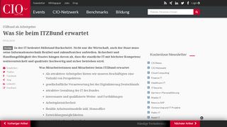 
                            9. ITZBund als Arbeitgeber: Was Sie beim ITZBund erwartet - cio.de