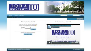 
                            3. IU Learning Management System: Login to the site - Iqra ...