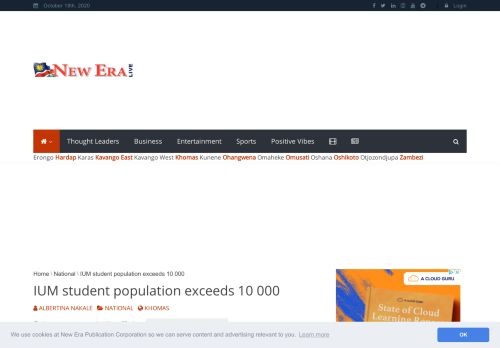 
                            8. IUM student population exceeds 10 000 - New Era Live
