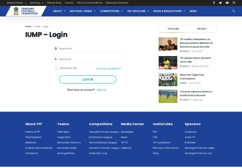 
                            5. IUMP – Login – TFF