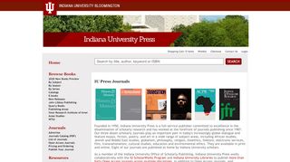 
                            12. IUP/Journals - Indiana University Press - IU Press Journals