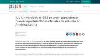 
                            11. IUV Universidad e IEBS se unen para ofrecer nuevas oportunidades ...