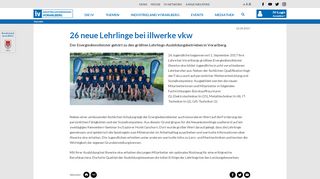 
                            9. IV-Vorarlberg - 26 neue Lehrlinge bei illwerke vkw