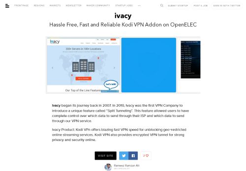 
                            12. ivacy: Hassle Free, Fast and Reliable Kodi VPN Addon on | BetaList