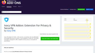
                            10. Ivacy VPN Addon: Extension For Privacy & Security – Get this ...