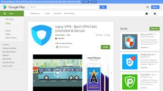 
                            5. Ivacy VPN - Best Fast VPN - Apps on Google Play